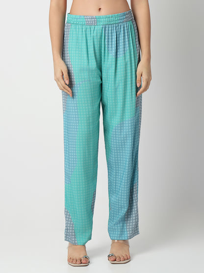 Straight Fit Printed Three-Fourth Sleeve Kurta with Pant Set