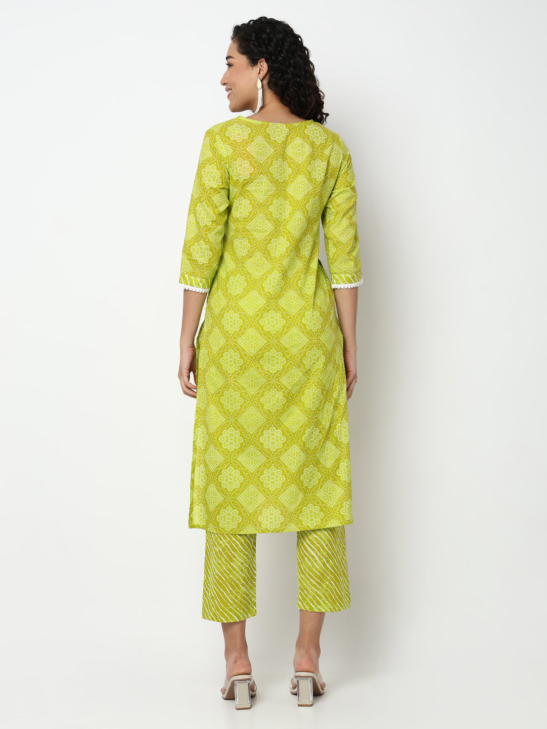 Printed Kurta and Pant with Dupatta Set