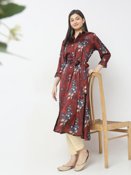 Straight Fit Printed Kurta