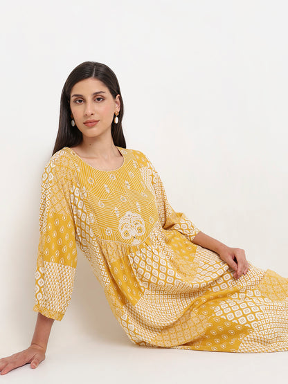 Straight Fit Printed Kurta