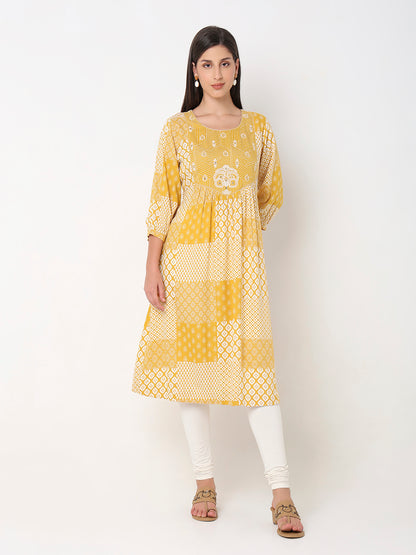 Straight Fit Printed Kurta