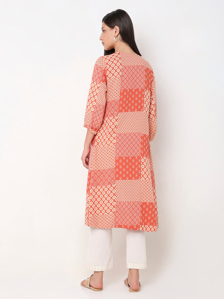 Straight Fit Printed Kurta