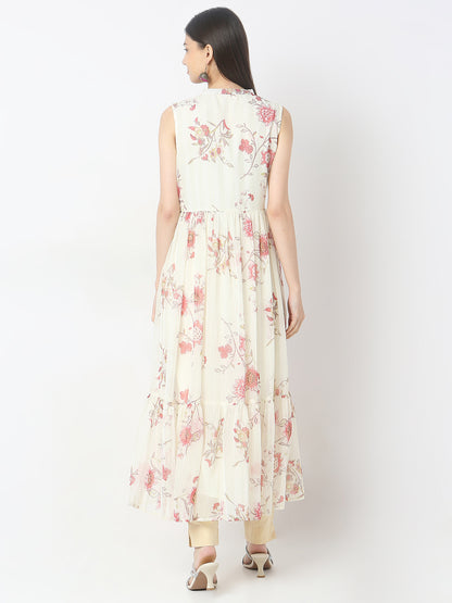 Flare Fit Embellished Kurta