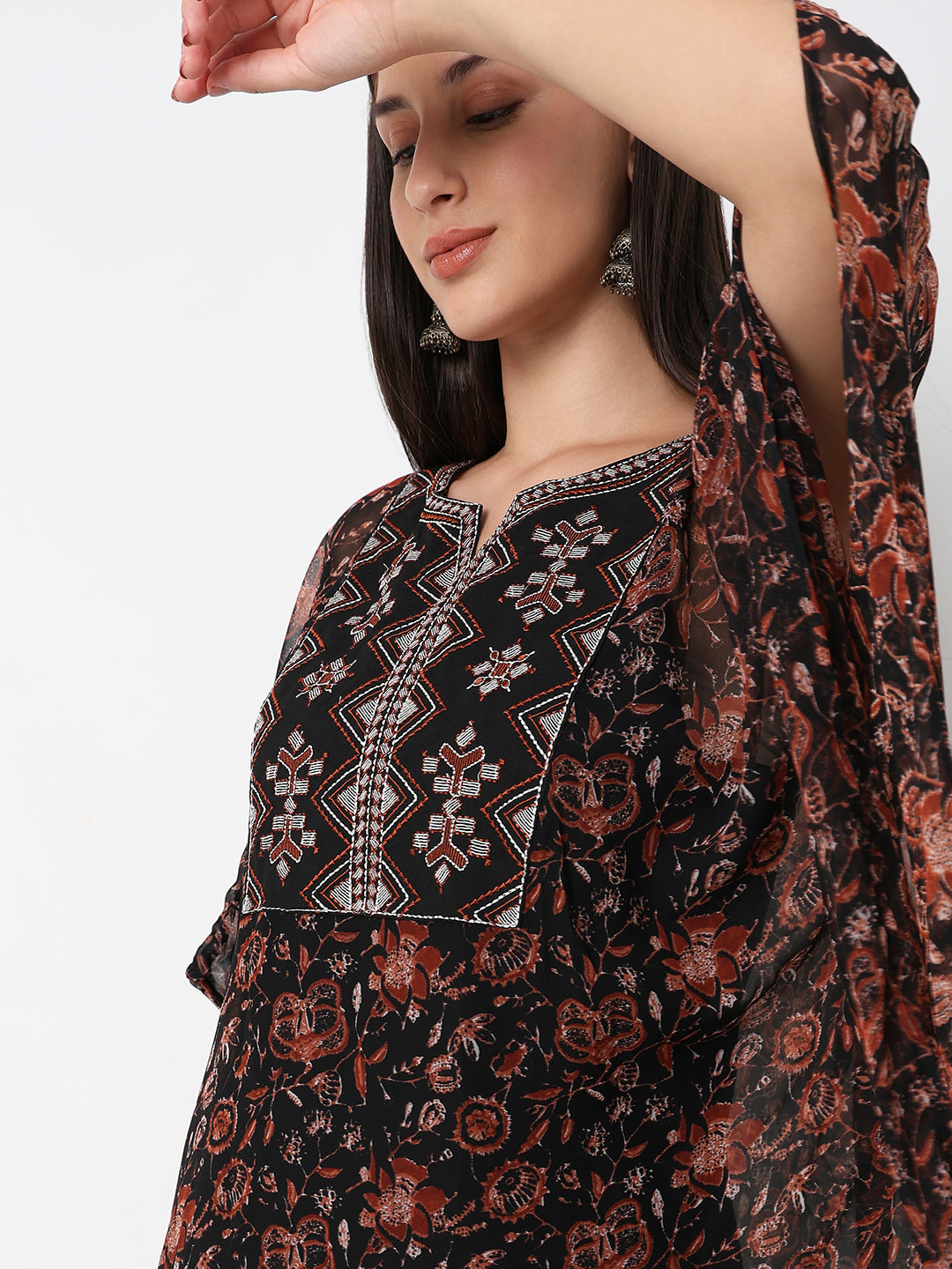 Straight Fit Printed Kurta