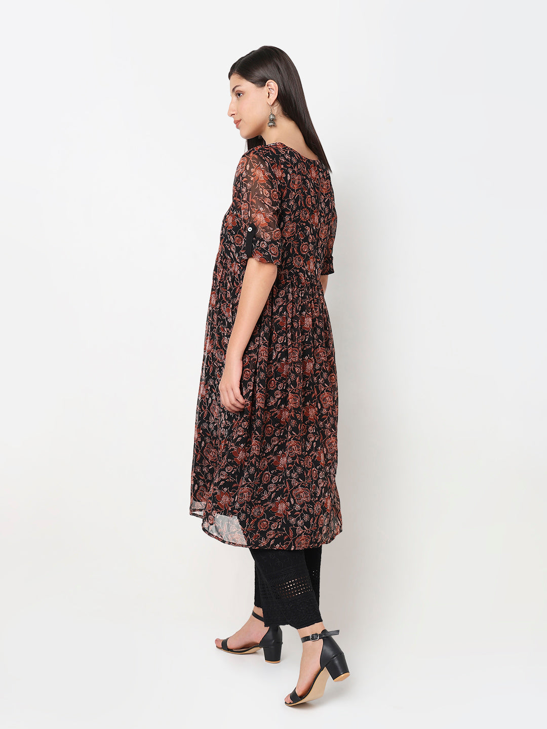 Flare Fit Printed Kurta