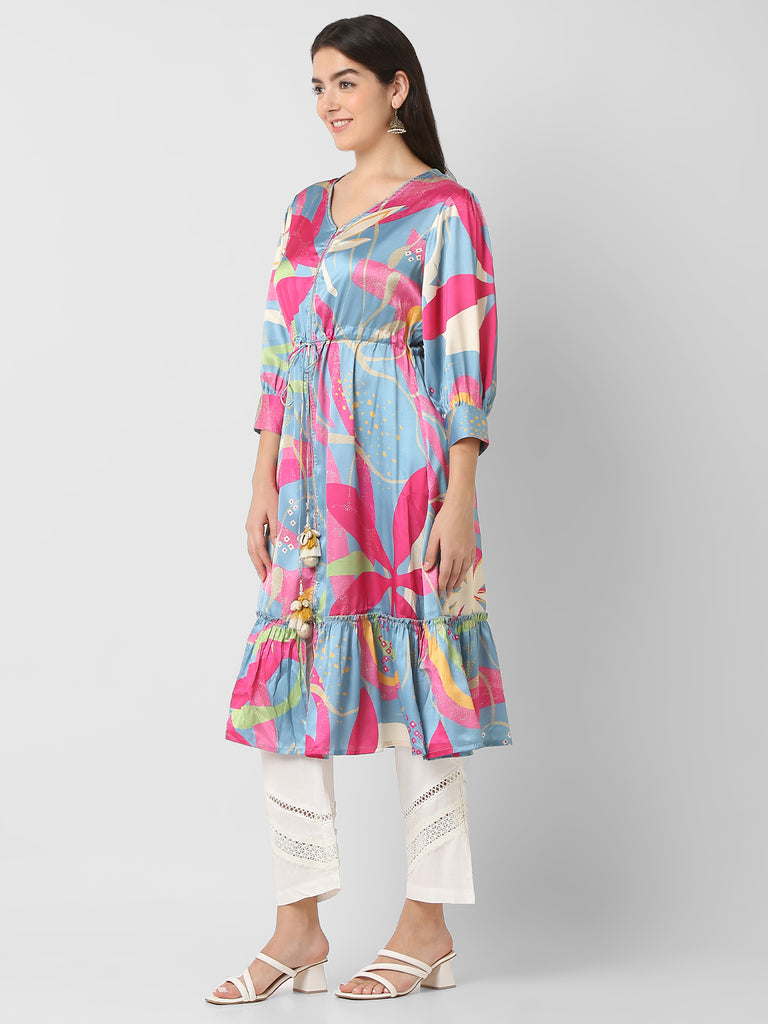 Flare Fit Printed Kurta