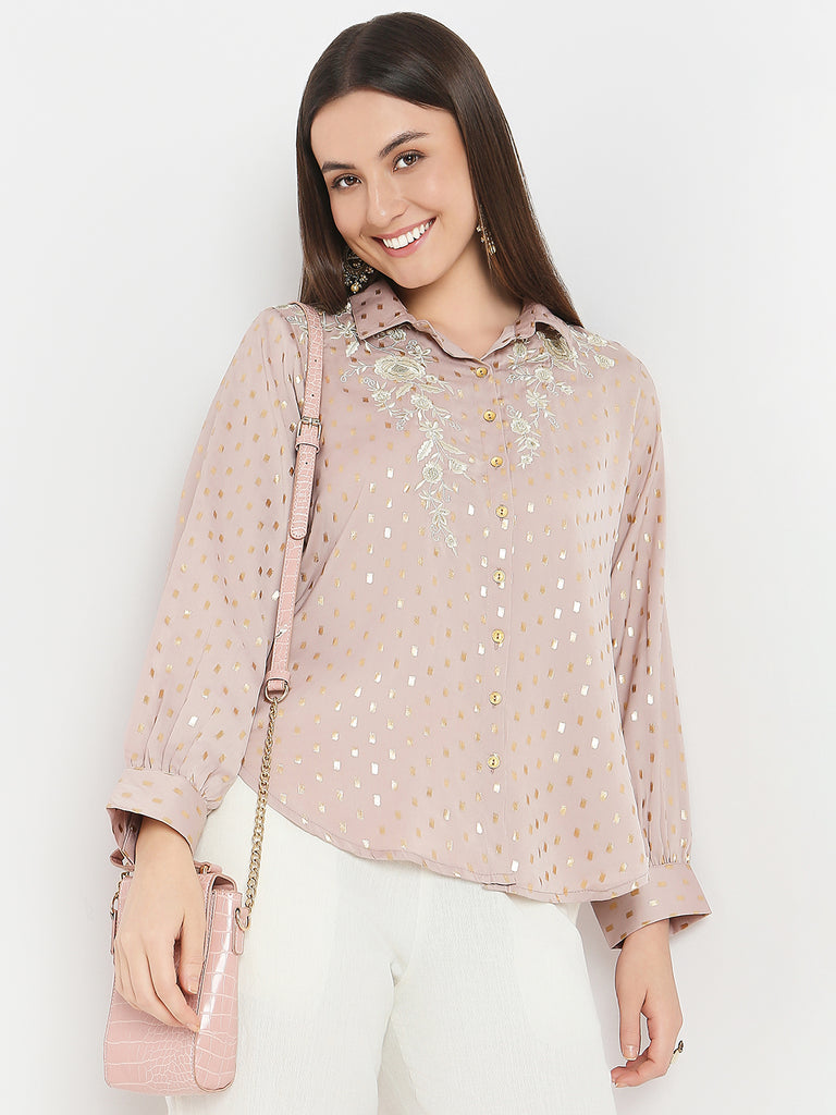 Straight Fit Embroidered Tunic