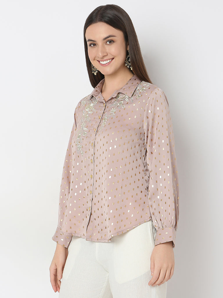 Straight Fit Embroidered Tunic