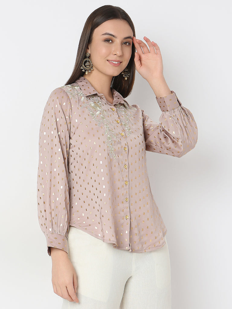 Straight Fit Embroidered Tunic