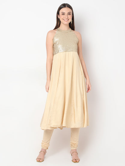 Regular Fit Embellished Kalidar Kurta