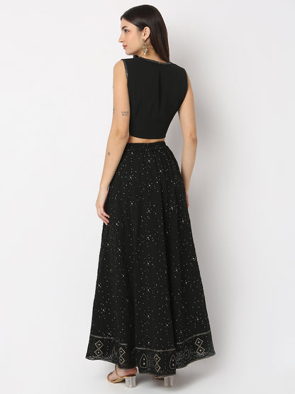Regular Fit Embroidered Crop Top Crop Top