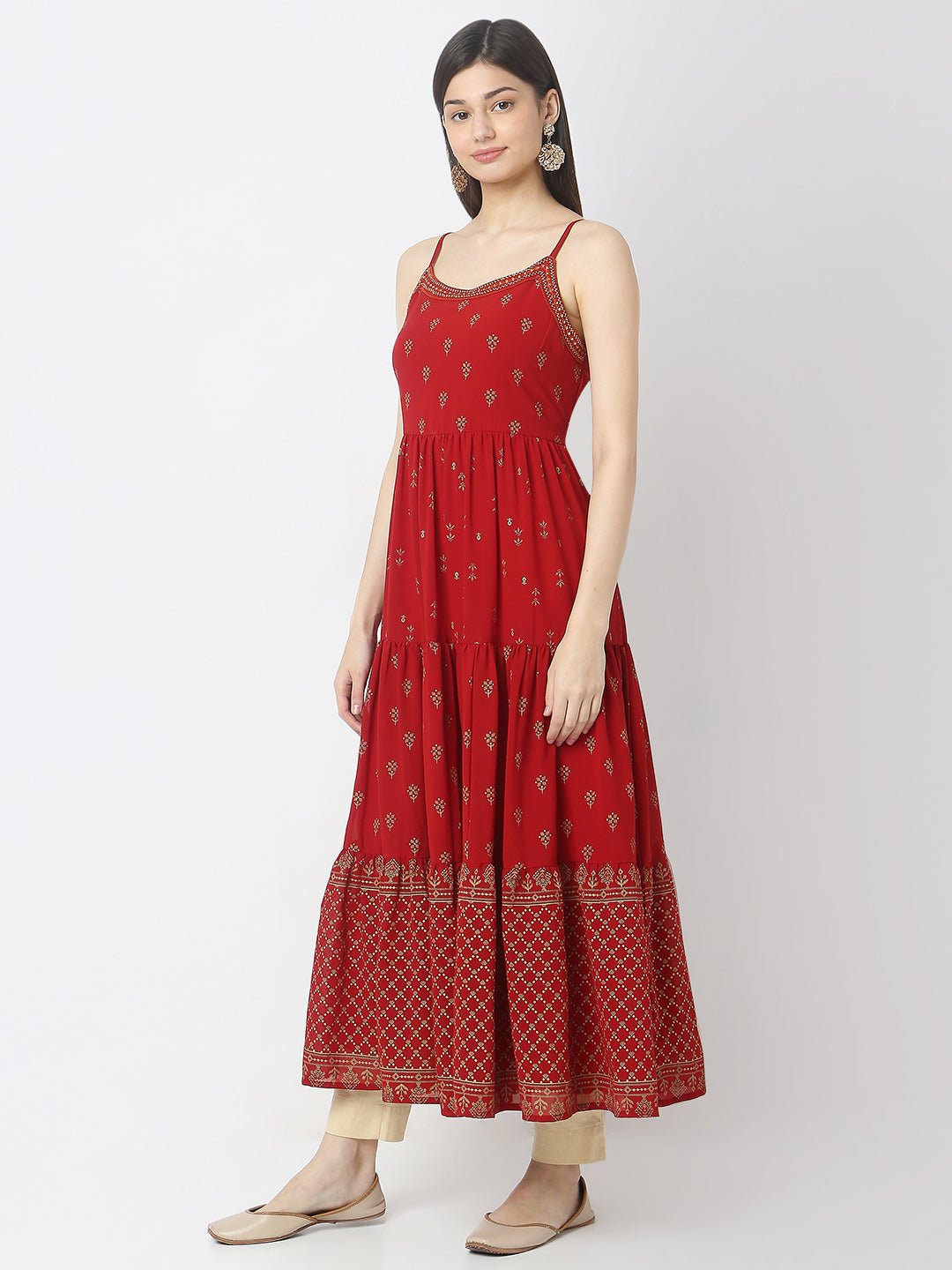 Flare Fit Printed Kurta