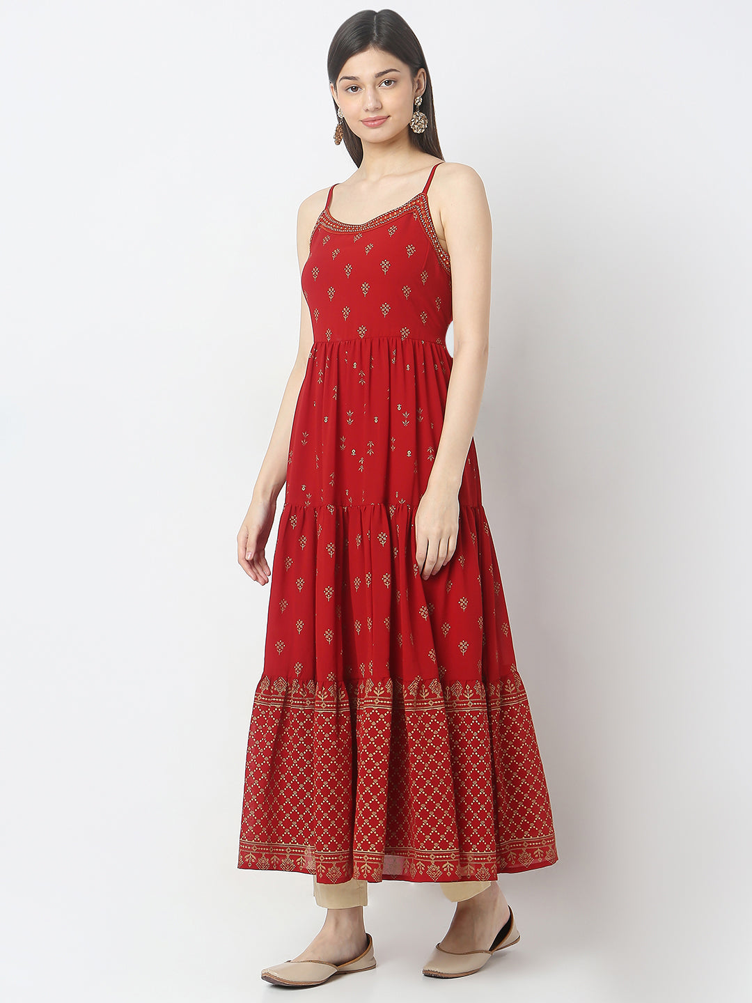 Flare Fit Printed Kurta