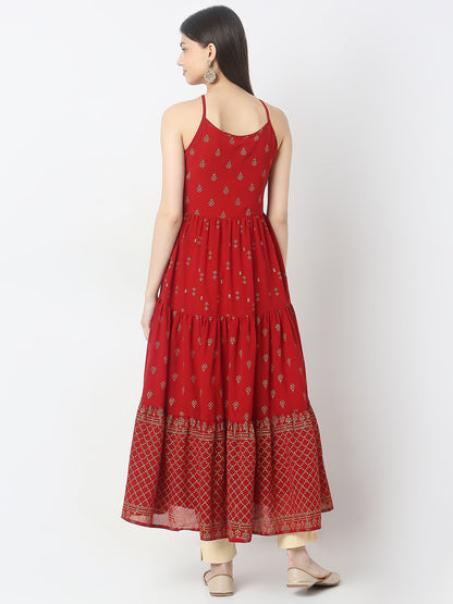 Flare Fit Printed Kurta