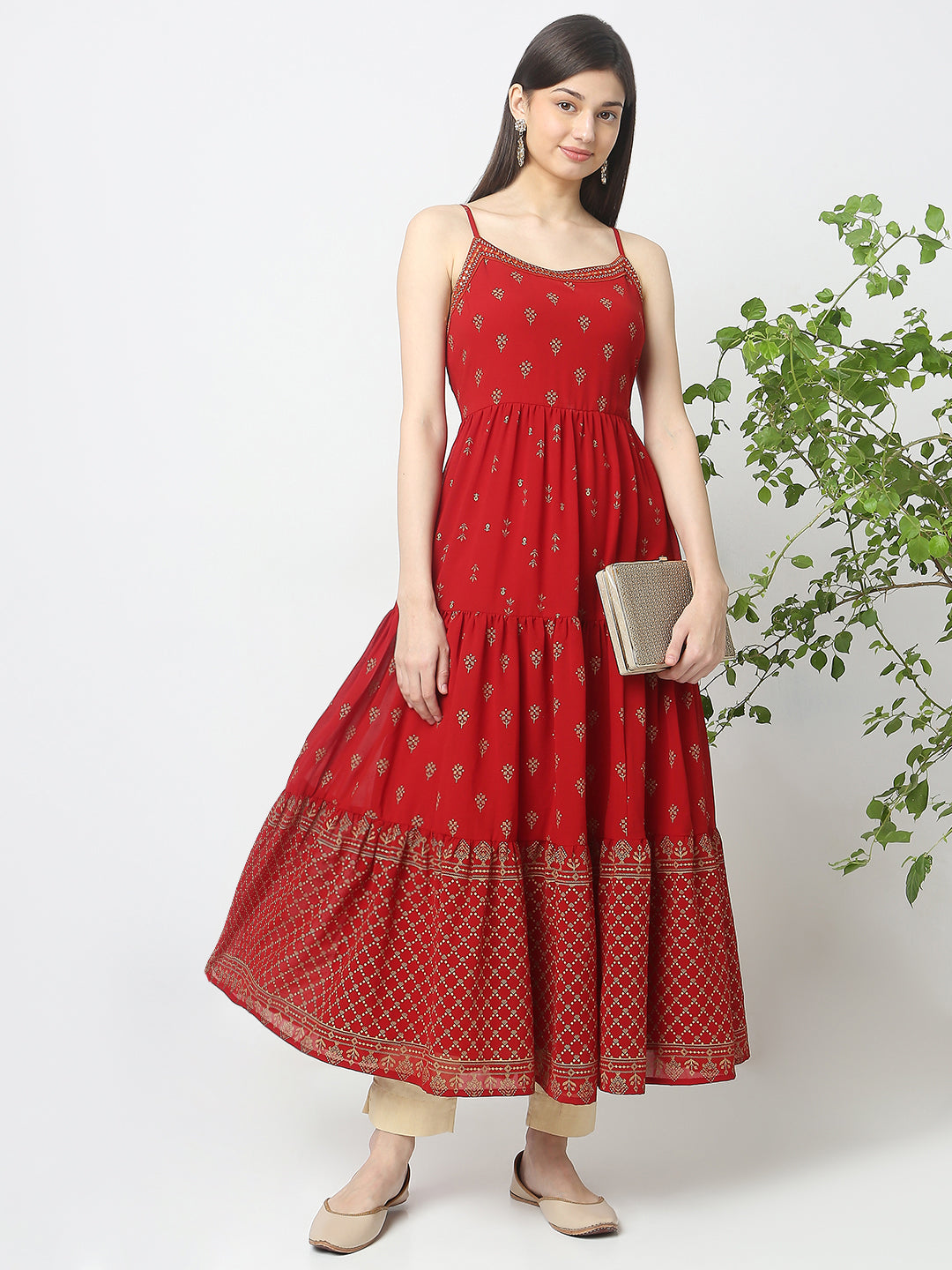 Flare Fit Printed Kurta