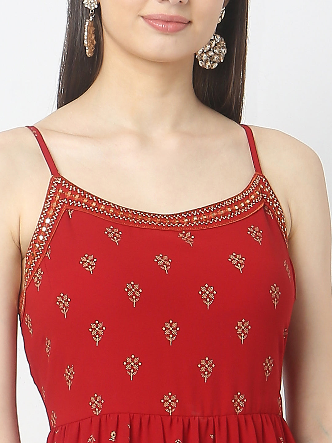 Flare Fit Printed Kurta