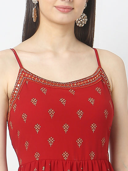 Flare Fit Printed Kurta