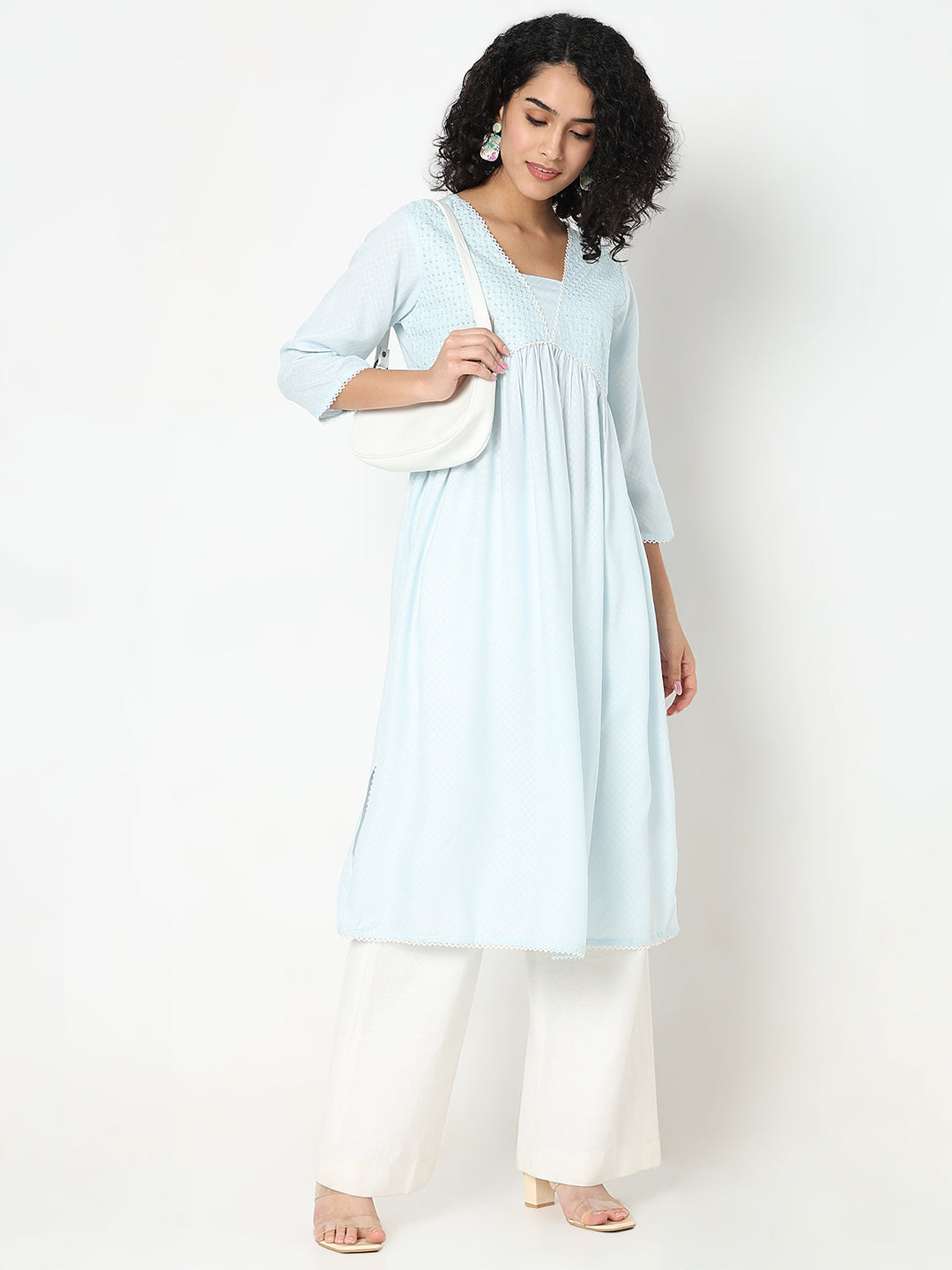 Regular Fit Embellished Kurta