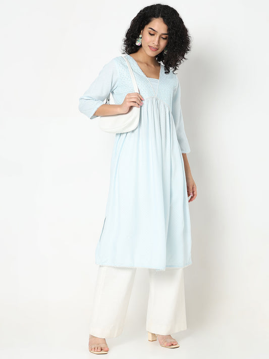 Regular Fit Embellished Kurta