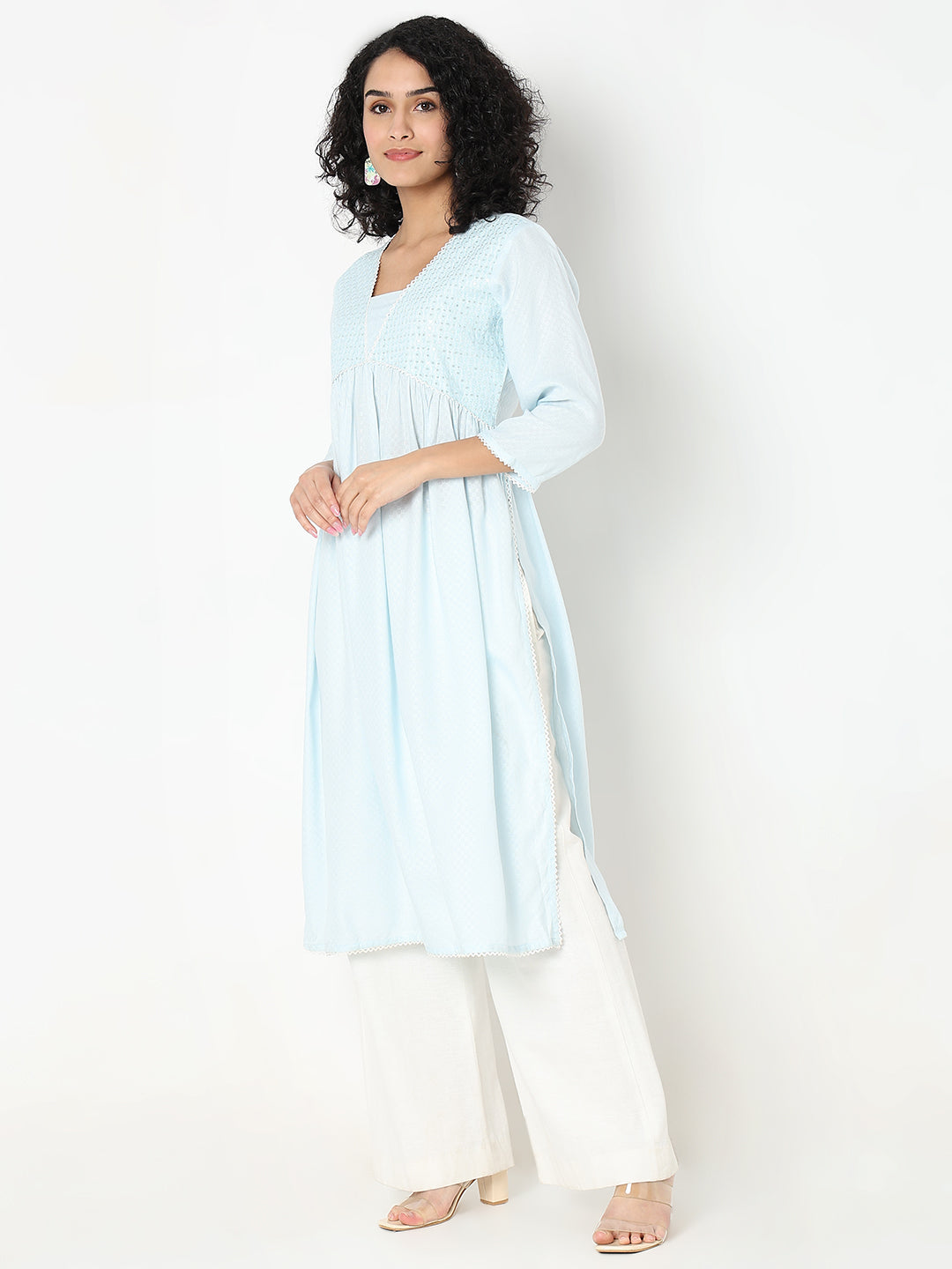 Regular Fit Embellished Kurta