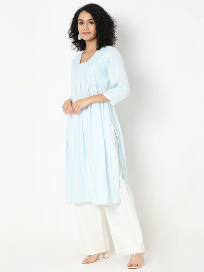 Regular Fit Embellished Kurta