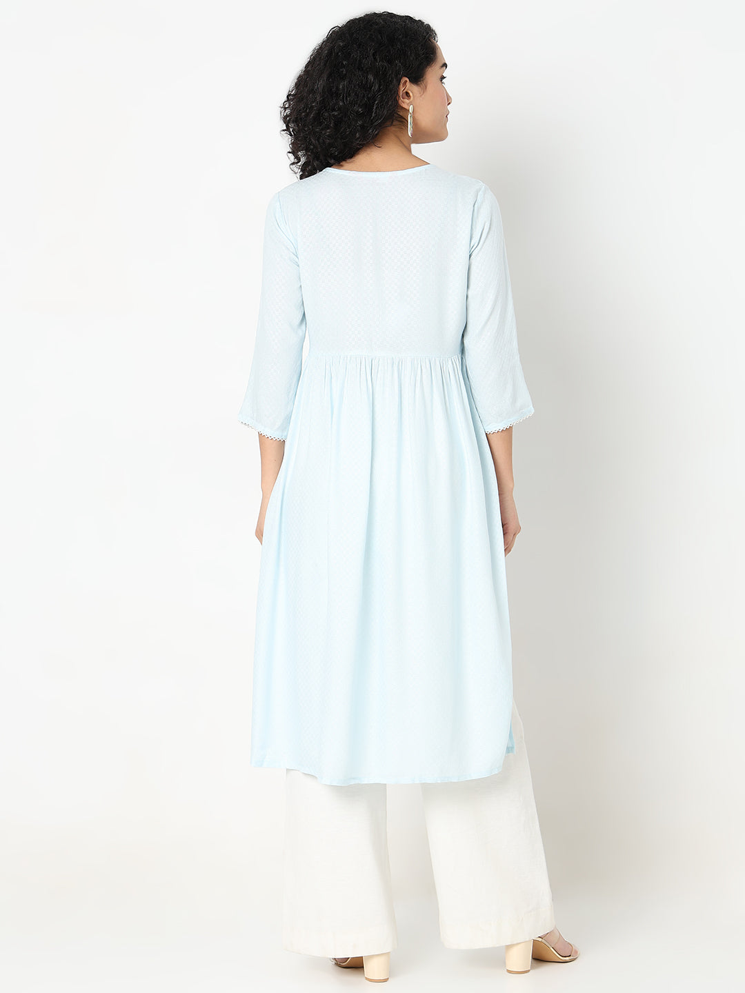 Regular Fit Embellished Kurta