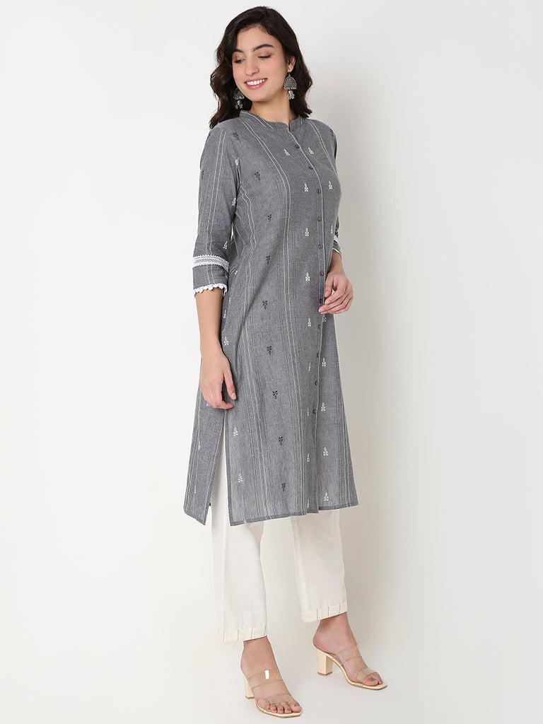 Regular Fit Solid Kurta