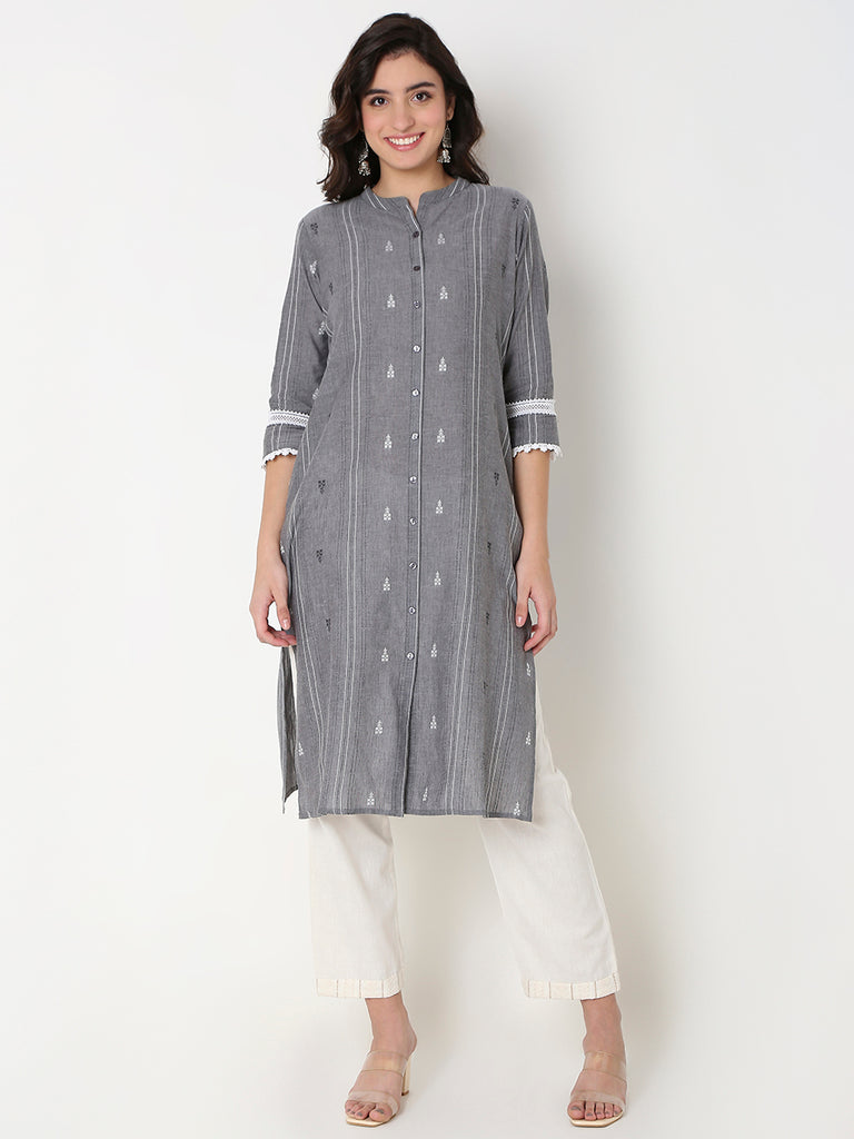 Regular Fit Solid Kurta