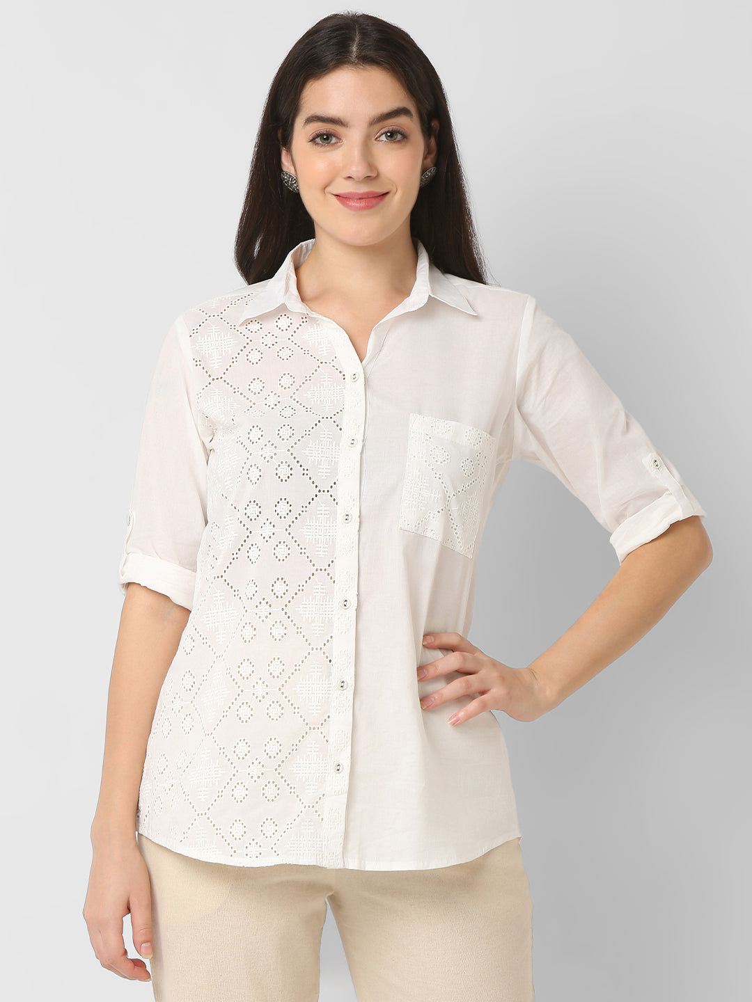 Regular Fit Solid Shirt