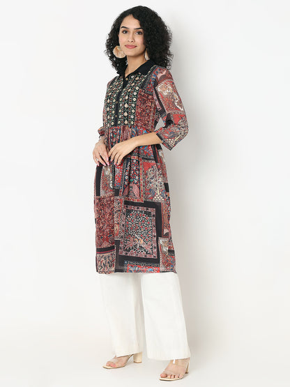Regular Fit Printed Kurta