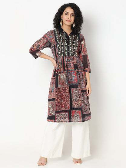 Regular Fit Printed Kurta