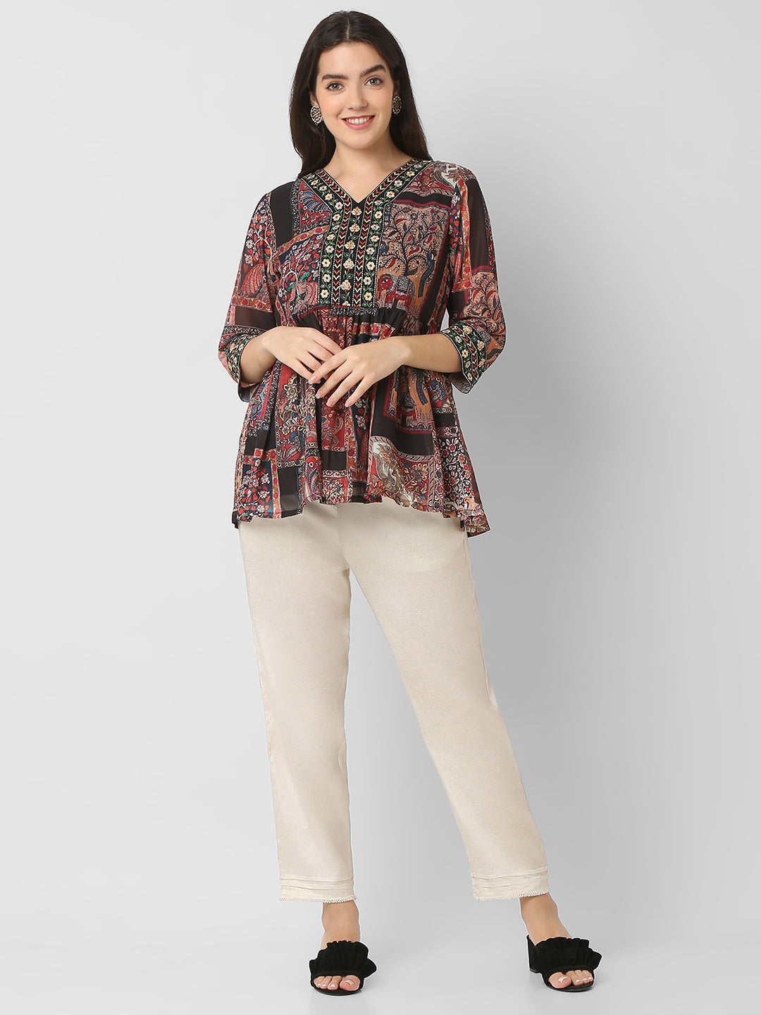 Regular Fit Printed Kurta