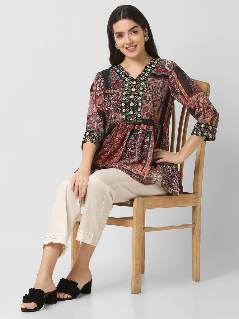 Regular Fit Printed Kurta