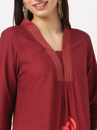 Regular Fit Printed A-Line Kurta
