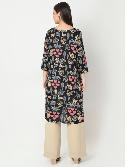 Straight Fit Printed Kurta
