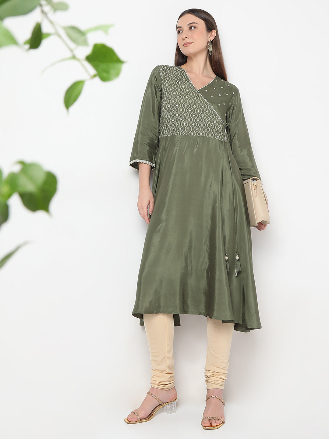 Flare Fit Embellished A-Line Kurta