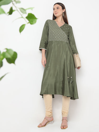 Flare Fit Embellished A-Line Kurta