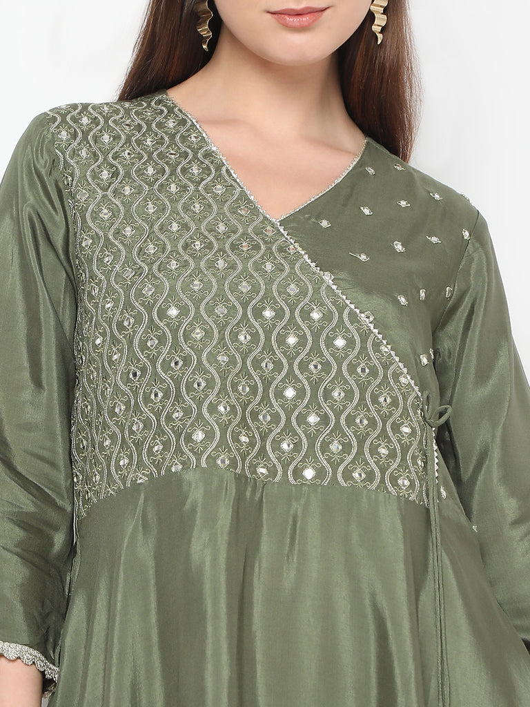 Flare Fit Embellished A-Line Kurta