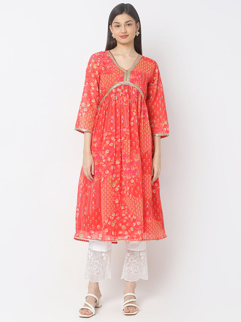 Regular Fit Printed Kurta