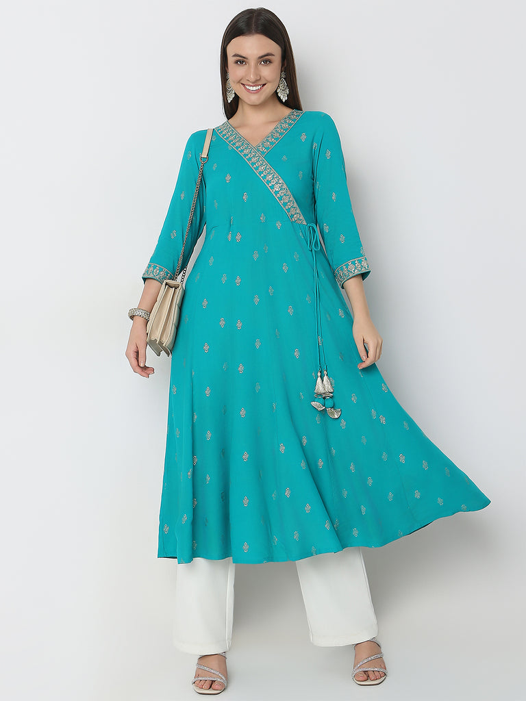 Flare Fit Printed Kurta