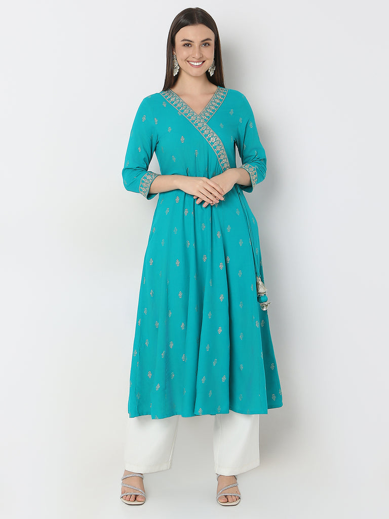 Flare Fit Printed Kurta