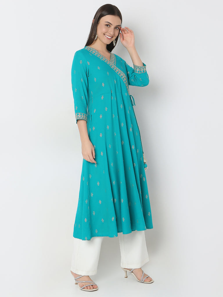 Flare Fit Printed Kurta