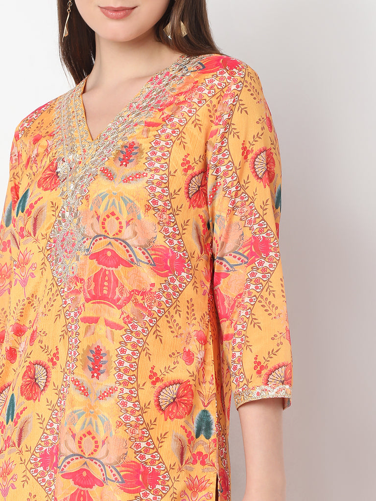 Straight Fit Printed Straight Kurta