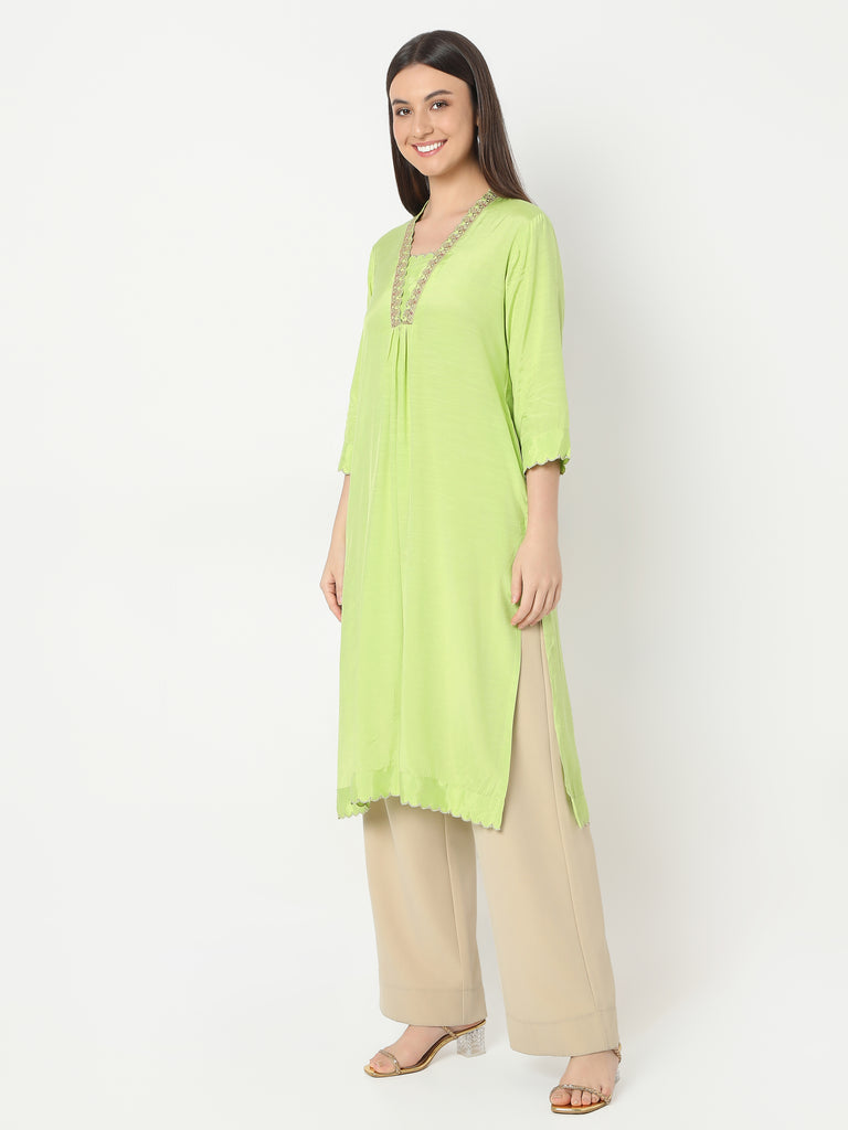 Regular Fit Solid Kurta