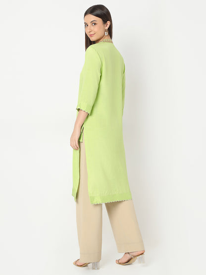 Regular Fit Solid Kurta