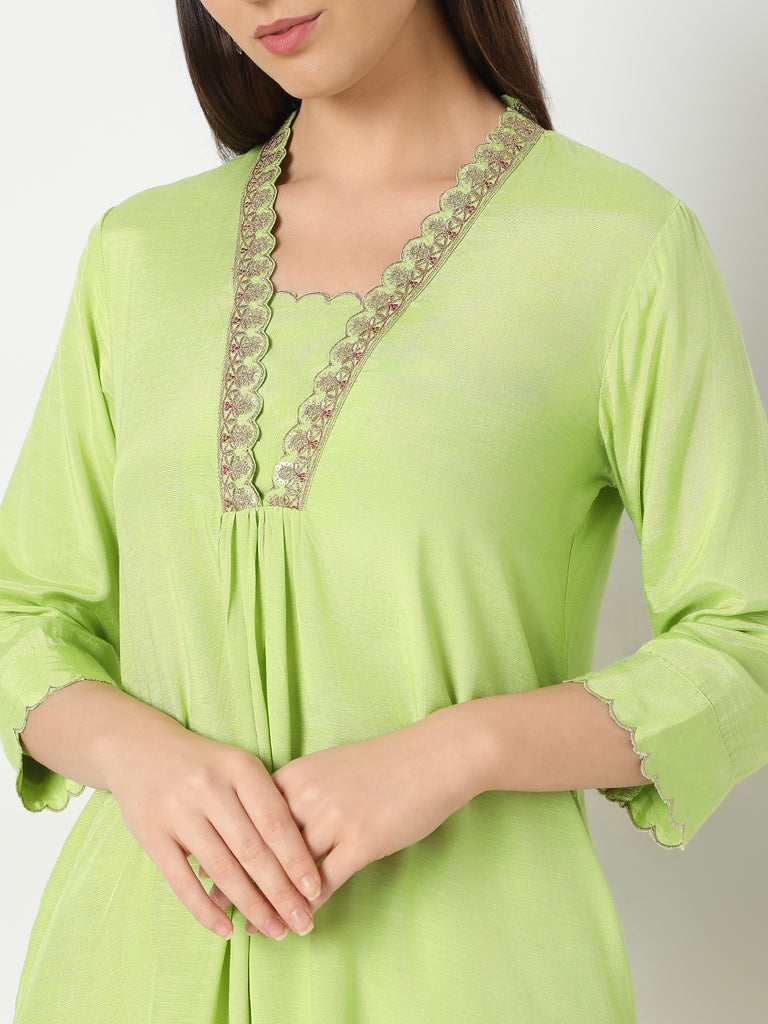 Regular Fit Solid Kurta