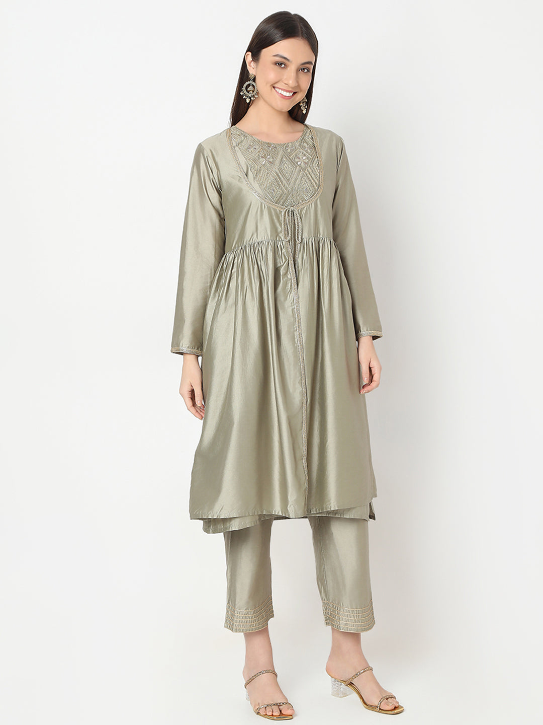 Regular Fit Solid Kurta
