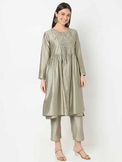 Regular Fit Solid Kurta