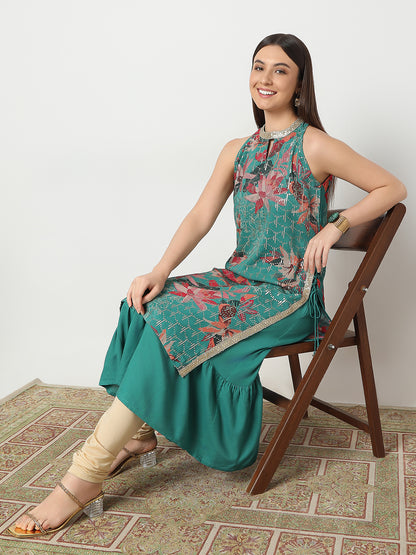 Regular Fit Embellished Kurta