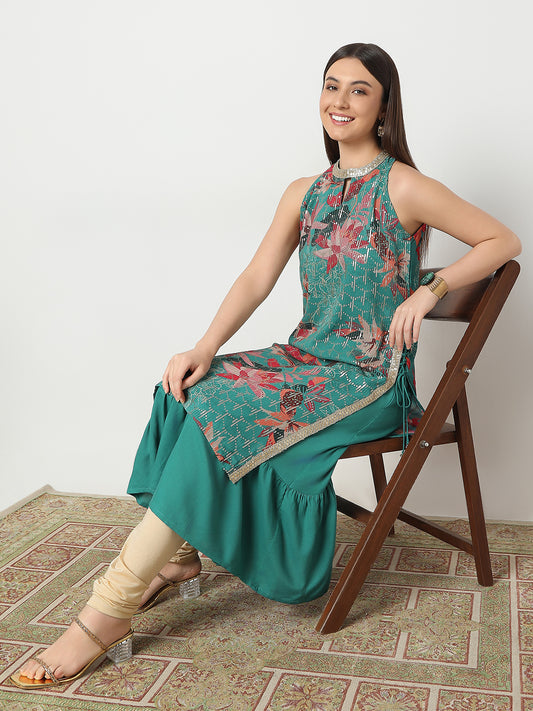 Regular Fit Embellished Kurta